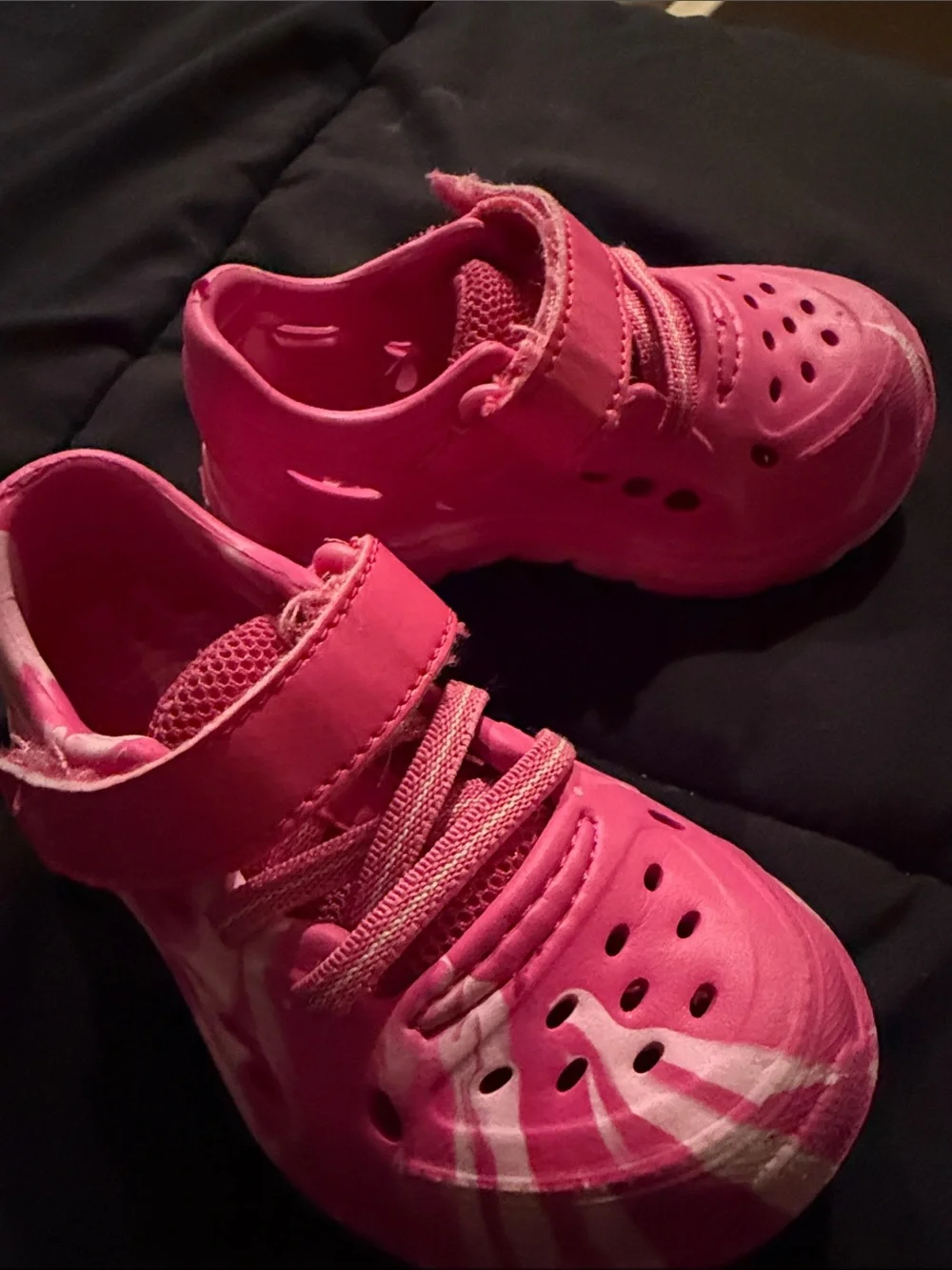 Stride Rite Pink Hook-and-Loop Water Shoes